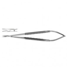 Micro Scissor Round Handle - Straight Stainless Steel, 18 cm - 7"